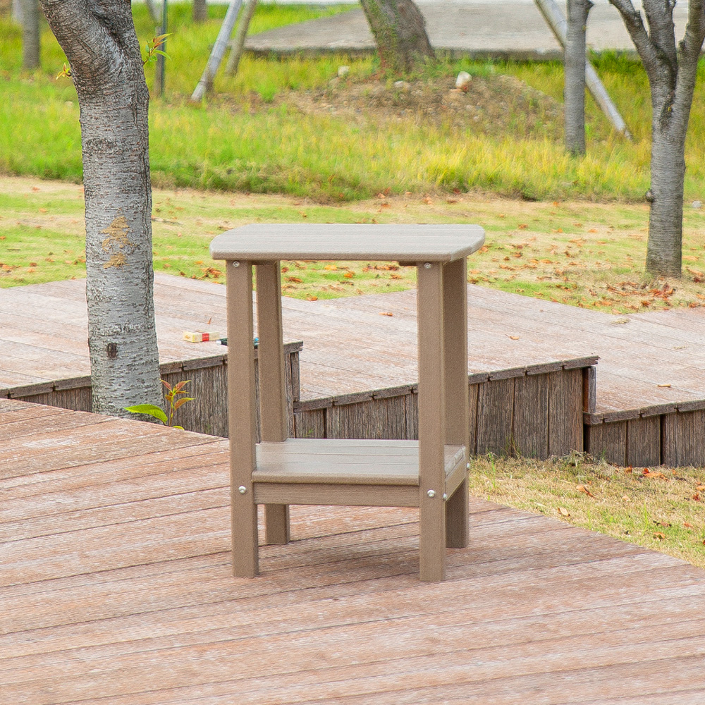 TTM004 Antique HDPE Garden Park Patio Adirondack Phù hợp với bộ bàn bên hình chữ nhật